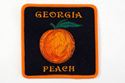 Picture of Georgia Peach 3" sq orange border