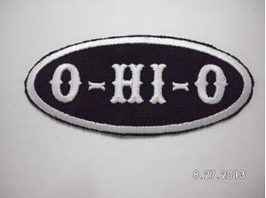 Picture of O-HI-O white 1 1/2"H x 3 1/2"W