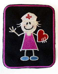 Picture of Stick Nurse 2 3/4" W X 3" H