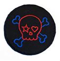 Picture of Rock and Roll Skull 3"