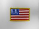 Picture of Flag American Gold Border Large